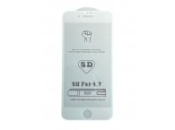 Folie sticla 5D iPhone 6 / 7 / 8 / SE 2020 / SE 2022 White