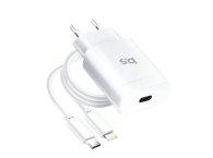 Incarcator Priza BlueStar 18W USB type C + cablu USB type C - Lightning