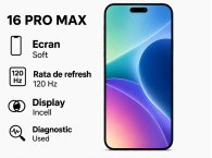 Display iPhone 16 Pro Max 120 Hz Black LCD FARA EROARE 