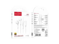 Casti Hoco USB type C White