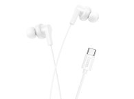 Casti Hoco USB type C in-ear White
