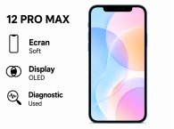 Display iPhone 12 Pro Max Black OLED (Soft Slim) FARA EROARE