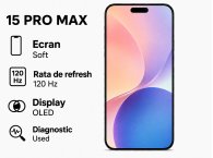 Display iPhone 15 Pro Max 120 Hz Black OLED (Soft Slim) FARA EROARE