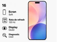 Display iPhone 16 120 Hz Black OLED (Soft Slim) FARA EROARE