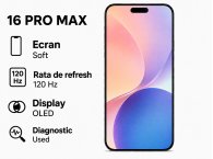 Display iPhone 16 Pro Max 120 Hz Black OLED (Soft Slim) FARA EROARE
